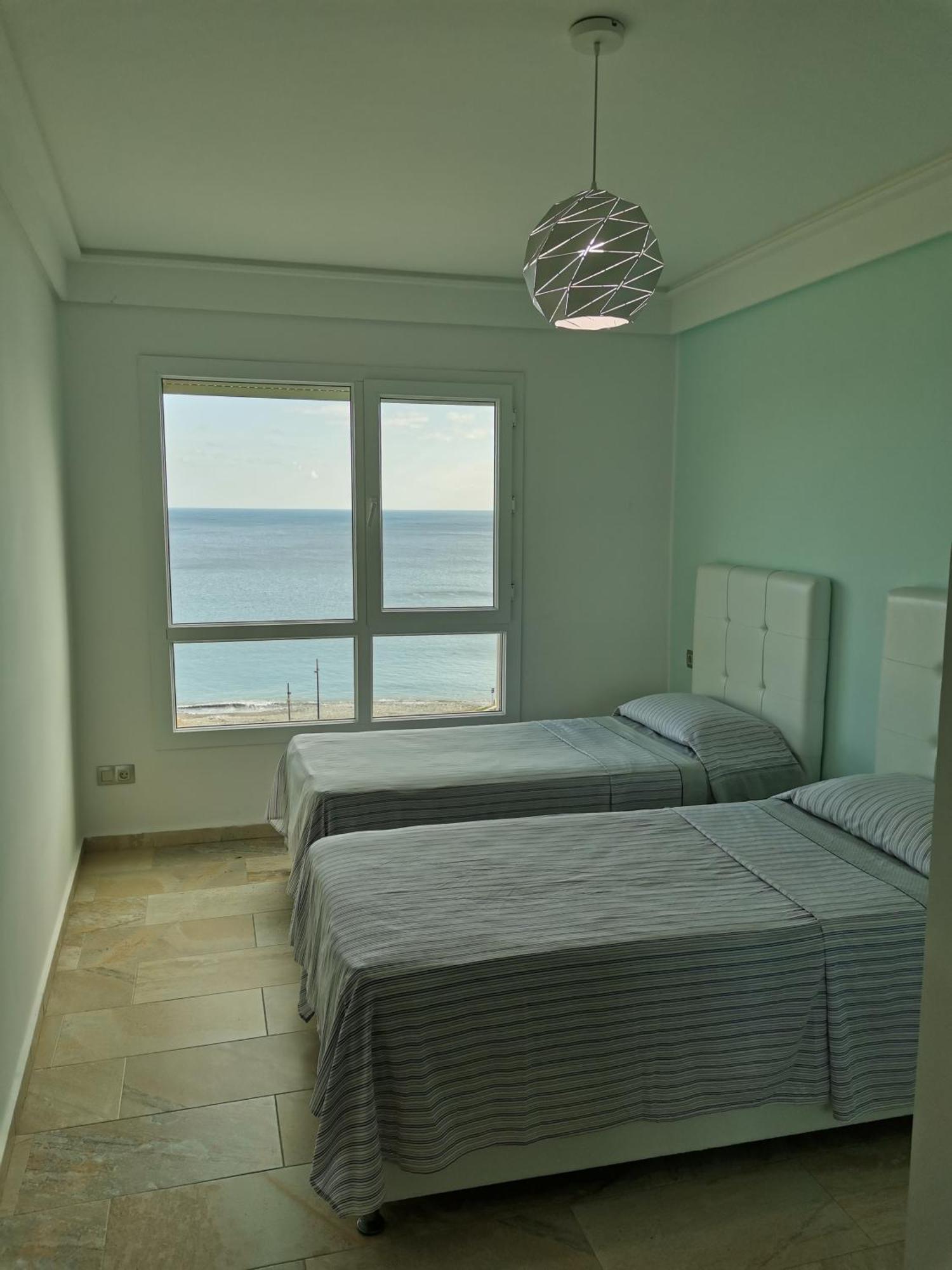 Appartf3 Vue Panoramique Sur Mer Residence Vista Del Mar Fnideq Buitenkant foto