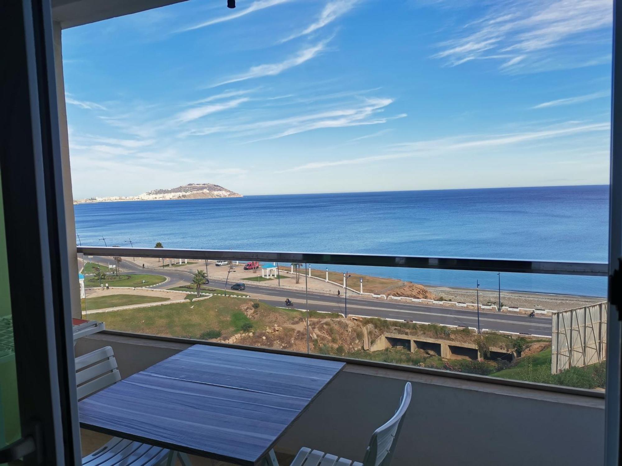 Appartf3 Vue Panoramique Sur Mer Residence Vista Del Mar Fnideq Buitenkant foto