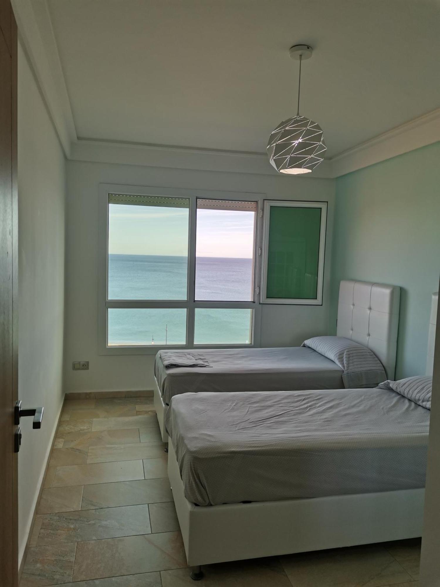 Appartf3 Vue Panoramique Sur Mer Residence Vista Del Mar Fnideq Buitenkant foto